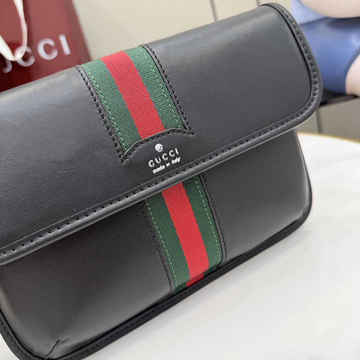 グッチ直営アウトレット店 GUCCI ウェブ トレードマーク スモール ベルトバッグ ブラック 867032 AAGIH 1057 グッチ バッグ メンズ アウトレット - 画像 (10)