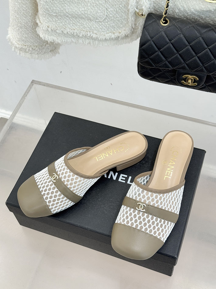 最高級シャネルスーパーコピー CHANEL ミュール サンダルギンガムチェック レザー 靴 グレー 2630910 シャネル サンダル 定価 - 画像 (9)