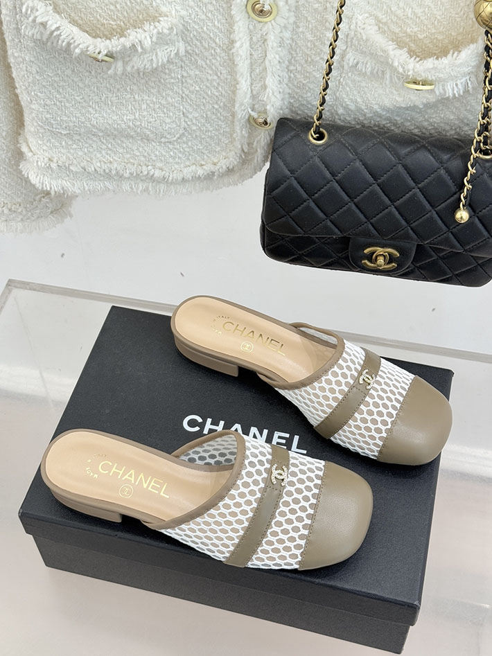 最高級シャネルスーパーコピー CHANEL ミュール サンダルギンガムチェック レザー 靴 グレー 2630910 シャネル サンダル 定価 - 画像 (8)