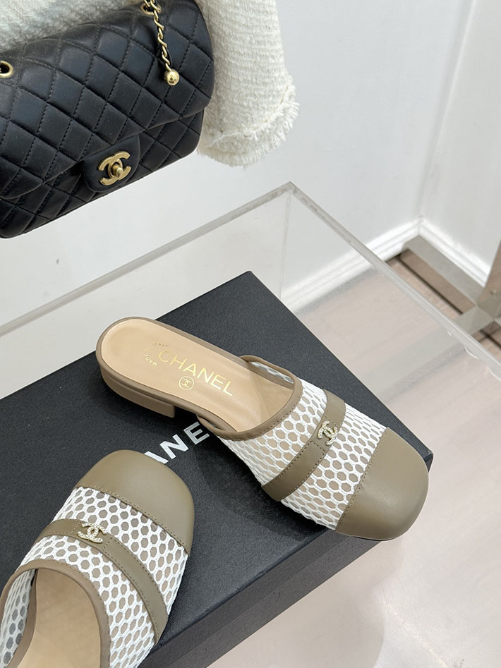 最高級シャネルスーパーコピー CHANEL ミュール サンダルギンガムチェック レザー 靴 グレー 2630910 シャネル サンダル 定価 - 画像 (6)