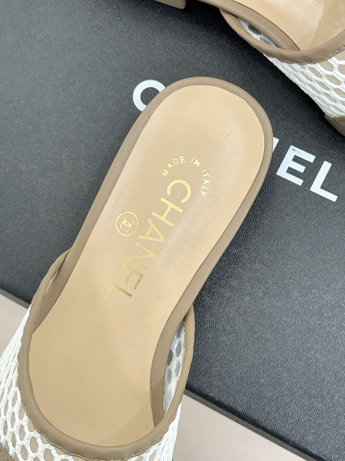 最高級シャネルスーパーコピー CHANEL ミュール サンダルギンガムチェック レザー 靴 グレー 2630910 シャネル サンダル 定価 - 画像 (3)