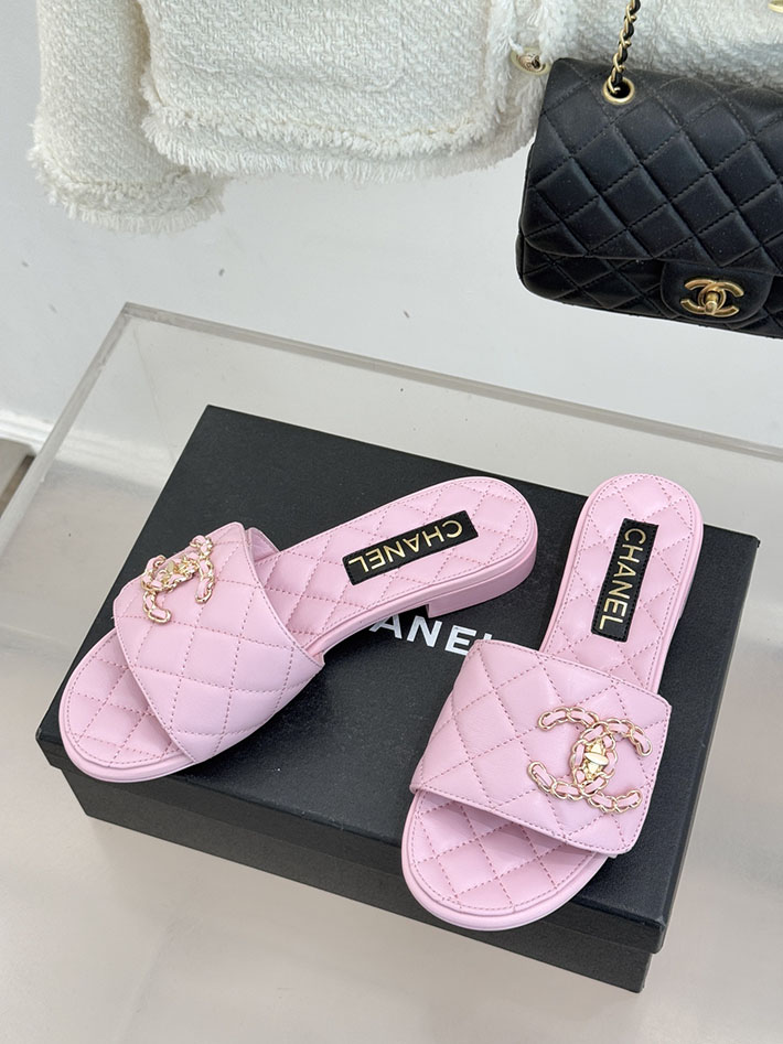 最高級シャネルスーパーコピー CHANEL ココマーク キルティング レザー ミュール サンダル ピンク 2630913 シャネル ミュール ピンク - 画像 (9)