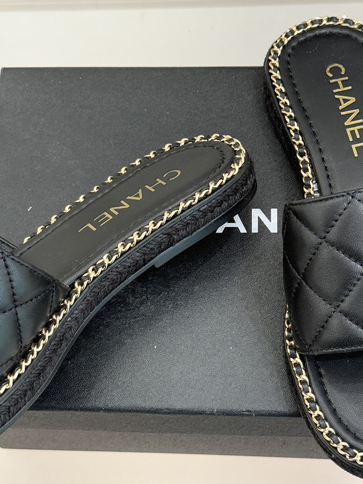 最高級シャネルスーパーコピー CHANEL ココマーク キルティング レザー ミュール サンダル ブラック 2630917 シャネル サンダル 公式 - 画像 (5)