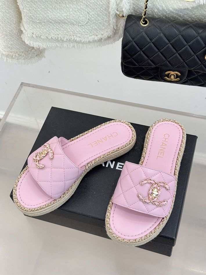 最高級シャネルスーパーコピー CHANEL ココマーク キルティング レザー ミュール サンダル ピンク 2630918 レディース シャネル 靴 - 画像 (9)