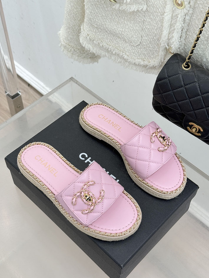 最高級シャネルスーパーコピー CHANEL ココマーク キルティング レザー ミュール サンダル ピンク 2630918 レディース シャネル 靴 - 画像 (8)