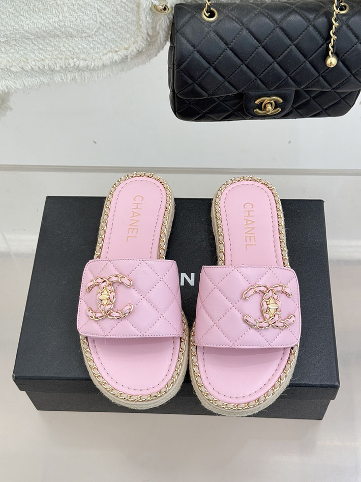 最高級シャネルスーパーコピー CHANEL ココマーク キルティング レザー ミュール サンダル ピンク 2630918 レディース シャネル 靴 - 画像 (7)