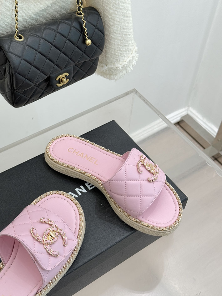 最高級シャネルスーパーコピー CHANEL ココマーク キルティング レザー ミュール サンダル ピンク 2630918 レディース シャネル 靴 - 画像 (6)