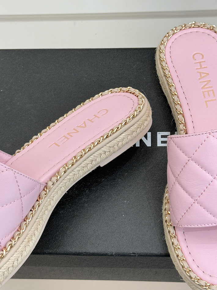 最高級シャネルスーパーコピー CHANEL ココマーク キルティング レザー ミュール サンダル ピンク 2630918 レディース シャネル 靴 - 画像 (5)