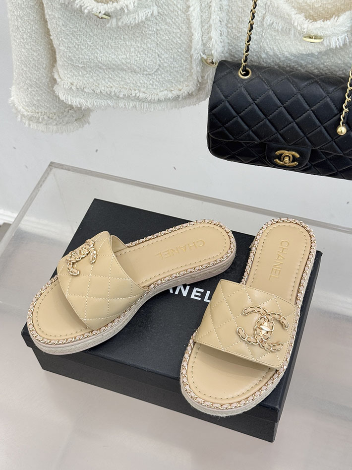 最高級シャネルスーパーコピー CHANEL ココマーク キルティング レザー ミュール サンダル ベージュ 2630919 シャネル 靴 アウトレット - 画像 (9)