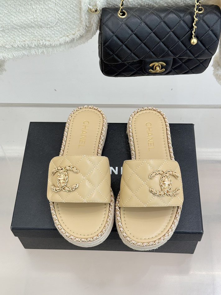 最高級シャネルスーパーコピー CHANEL ココマーク キルティング レザー ミュール サンダル ベージュ 2630919 シャネル 靴 アウトレット - 画像 (7)