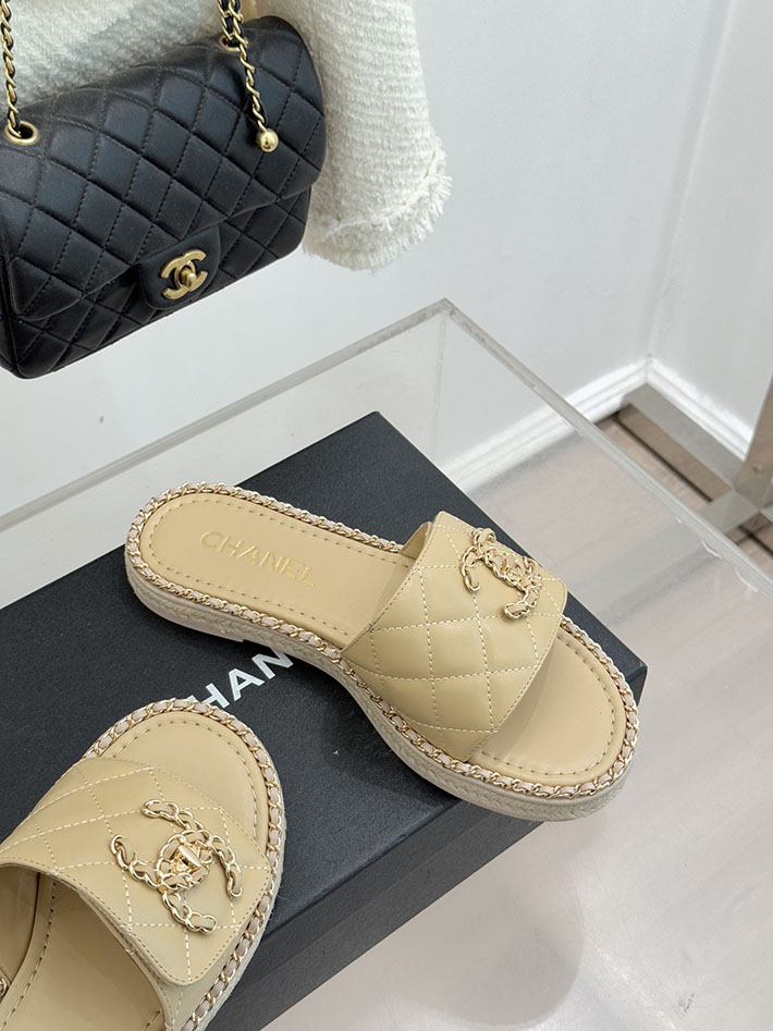 最高級シャネルスーパーコピー CHANEL ココマーク キルティング レザー ミュール サンダル ベージュ 2630919 シャネル 靴 アウトレット - 画像 (6)