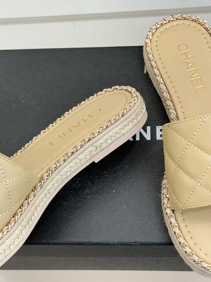 最高級シャネルスーパーコピー CHANEL ココマーク キルティング レザー ミュール サンダル ベージュ 2630919 シャネル 靴 アウトレット - 画像 (5)
