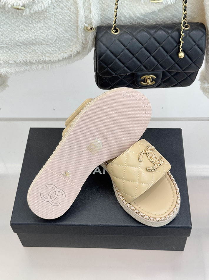 最高級シャネルスーパーコピー CHANEL ココマーク キルティング レザー ミュール サンダル ベージュ 2630919 シャネル 靴 アウトレット - 画像 (2)
