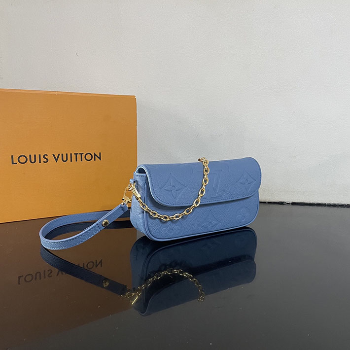 ルイヴィトン販売店舗 レディースバッグ Louis Vuitton ウォレット オン チェーン・アイビー ウォッシュド・ブルー M27755 ヴィトン チェーンウォレット - 画像 (9)