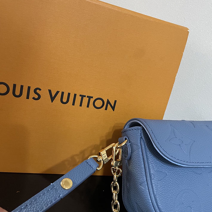 ルイヴィトン販売店舗 レディースバッグ Louis Vuitton ウォレット オン チェーン・アイビー ウォッシュド・ブルー M27755 ヴィトン チェーンウォレット - 画像 (6)