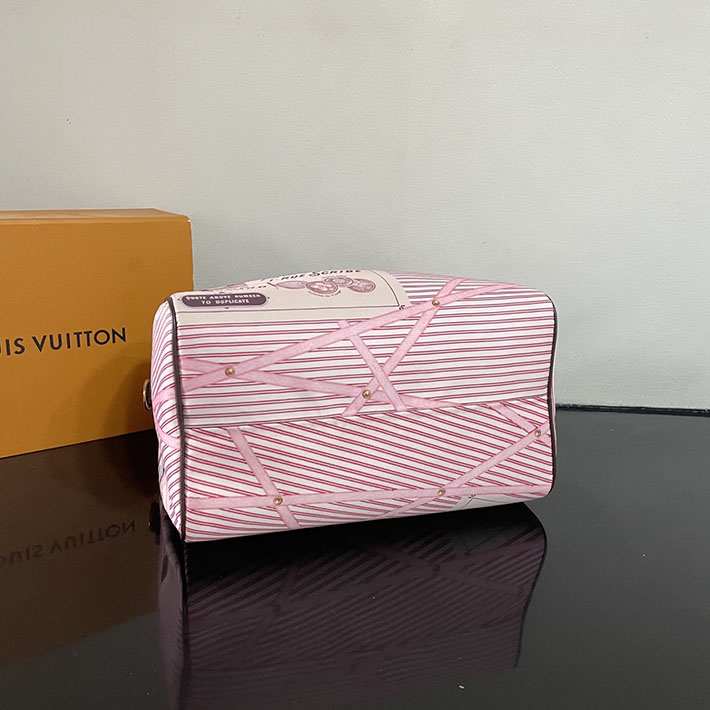 ルイヴィトン販売店舗 レディースバッグ Louis Vuitton スピーディ・ソフト 30 ベージュ ピンク M28750 ルイヴィトン スピーディ30 - 画像 (7)