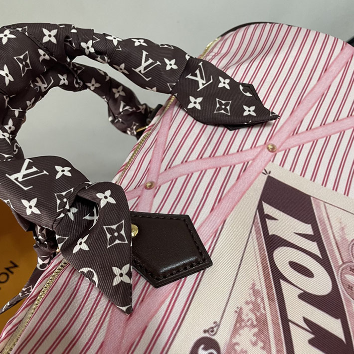 ルイヴィトン販売店舗 レディースバッグ Louis Vuitton スピーディ・ソフト 30 ベージュ ピンク M28750 ルイヴィトン スピーディ30 - 画像 (6)