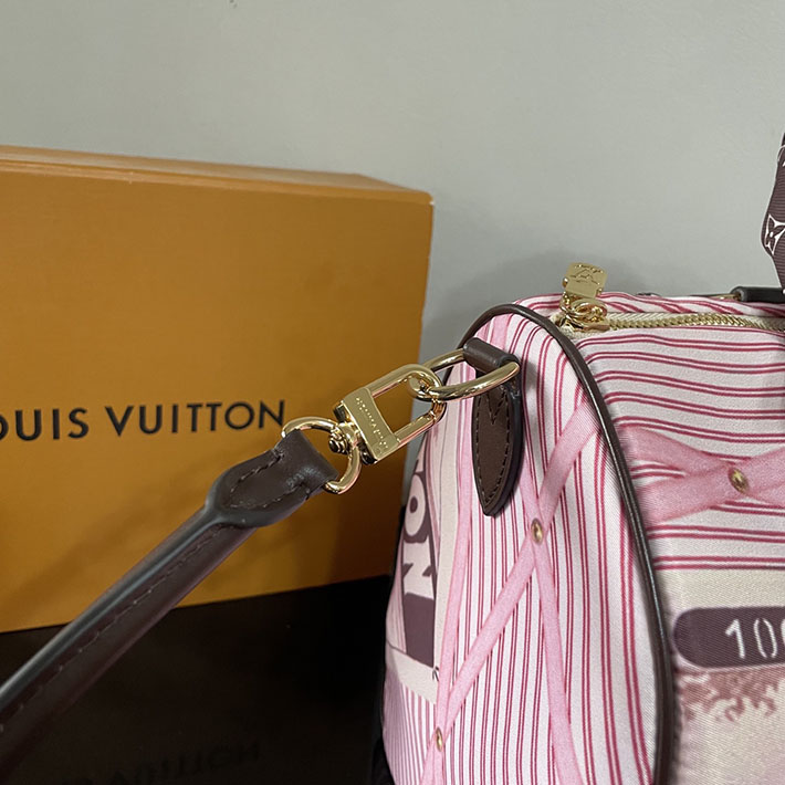 ルイヴィトン販売店舗 レディースバッグ Louis Vuitton スピーディ・ソフト 30 ベージュ ピンク M28750 ルイヴィトン スピーディ30 - 画像 (5)