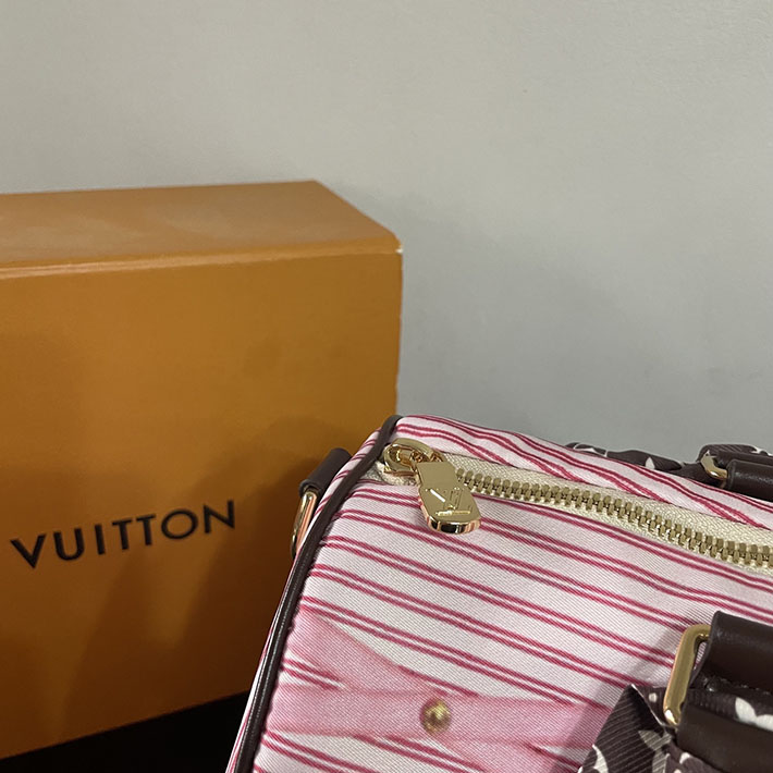 ルイヴィトン販売店舗 レディースバッグ Louis Vuitton スピーディ・ソフト 30 ベージュ ピンク M28750 ルイヴィトン スピーディ30 - 画像 (4)
