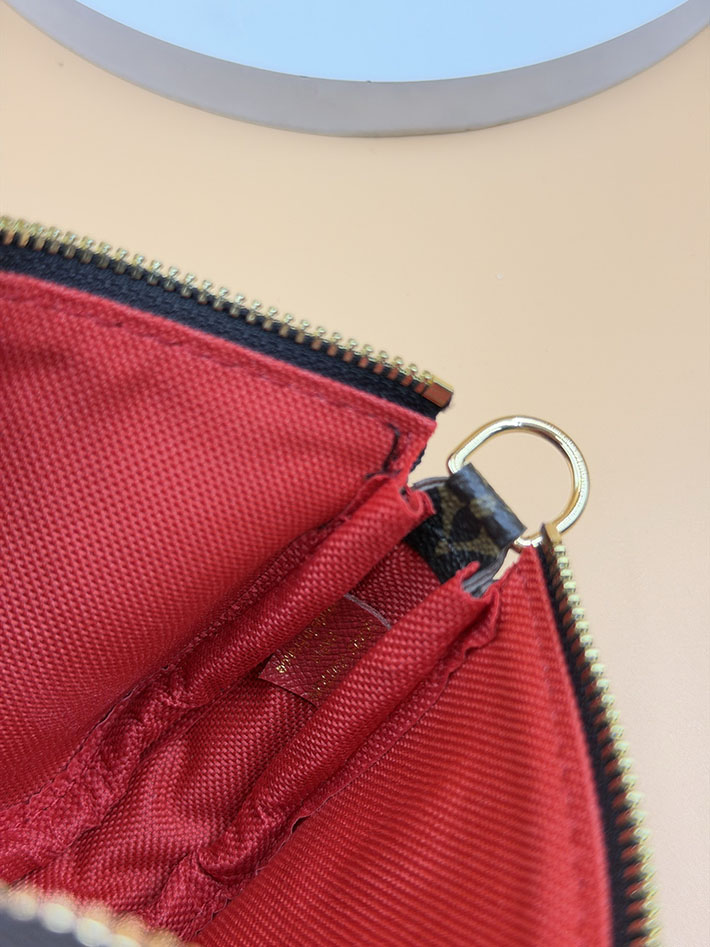 ルイヴィトン販売店舗 レディースバッグ LV ミニポシェット・アクセソワール ヴィヴィエンヌ モノグラム レッド M12205 ルイヴィトン ミニバッグ 人気 - 画像 (4)
