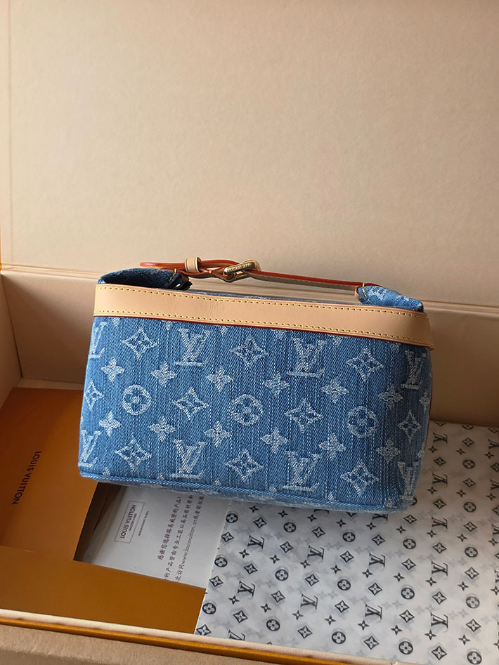 ルイヴィトン販売店舗 レディースバッグ Louis Vuitton クルーザー・トワレバッグ ブルーデニム M27945 ルイヴィトン デニム バッグ 新作 - 画像 (9)