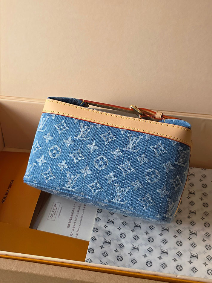 ルイヴィトン販売店舗 レディースバッグ Louis Vuitton クルーザー・トワレバッグ ブルーデニム M27945 ルイヴィトン デニム バッグ 新作 - 画像 (7)