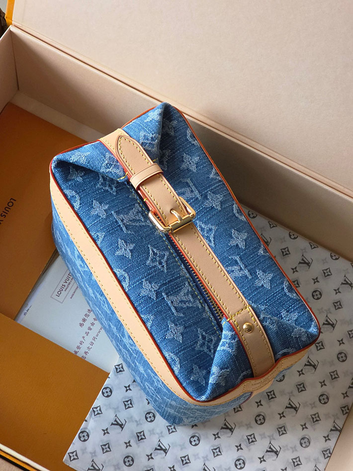 ルイヴィトン販売店舗 レディースバッグ Louis Vuitton クルーザー・トワレバッグ ブルーデニム M27945 ルイヴィトン デニム バッグ 新作 - 画像 (3)