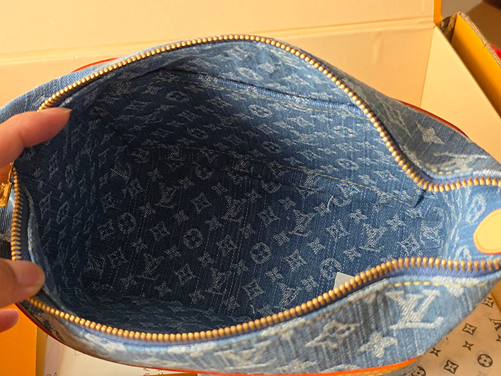 ルイヴィトン販売店舗 レディースバッグ Louis Vuitton クルーザー・トワレバッグ ブルーデニム M27945 ルイヴィトン デニム バッグ 新作 - 画像 (2)