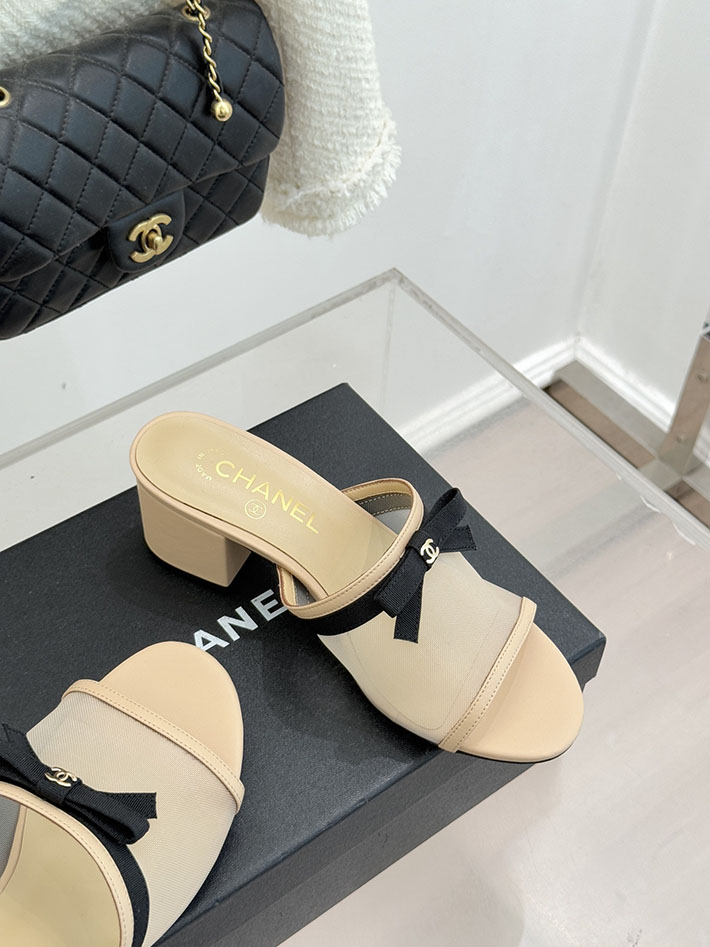 最高級シャネルスーパーコピー CHANEL メッシュ ミュール サンダル レディース 疲れない 2026新作 ベージュ 2630938 シャネル サンダル 安い - 画像 (6)