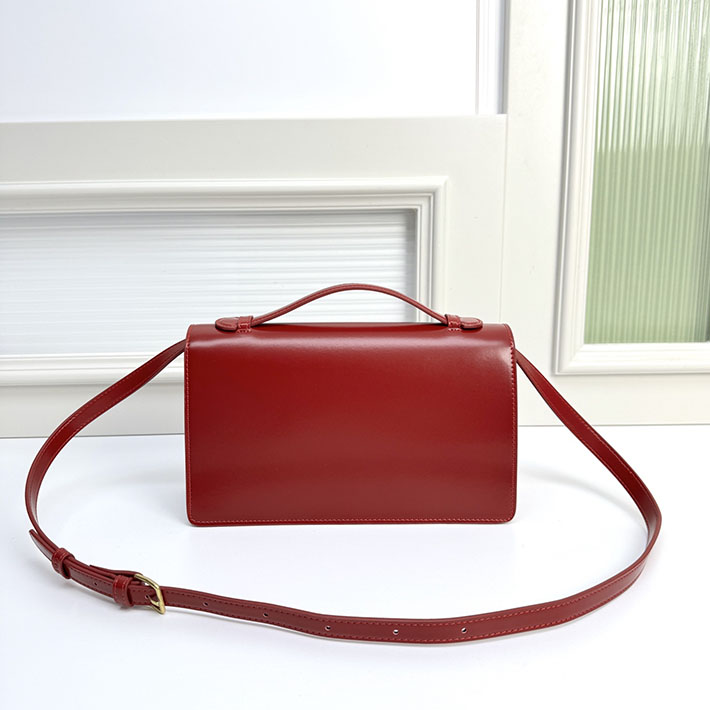 セリーヌ バッグ 人気 ランキング CELINE MEDIUM TRIOMPHE FOLIO IN SHINY CALFSKIN レッド L102U3D82.27AG セリーヌ ショルダーバッグ - 画像 (6)