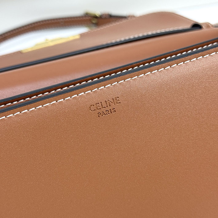 セリーヌ バッグ 人気 ランキング CELINE MEDIUM TRIOMPHE FOLIO IN SHINY CALFSKIN タン L102U3705.04LU セリーヌ バッグ レディース - 画像 (6)