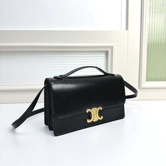 セリーヌ バッグ 人気 ランキング CELINE MEDIUM TRIOMPHE FOLIO IN SHINY CALFSKIN ブラック L102U3D82.38NO セリーヌ バッグ 人気 - 画像 (10)
