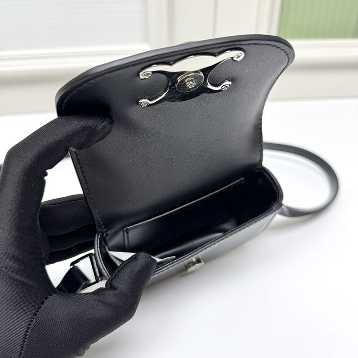 セリーヌ バッグ 人気 ランキング CELINE MINI CROSSBODY BAG ミニ クロスボディバッグ ブラック 10N673DPV.38DI セリーヌ ミニバッグ ショルダー - 画像 (5)
