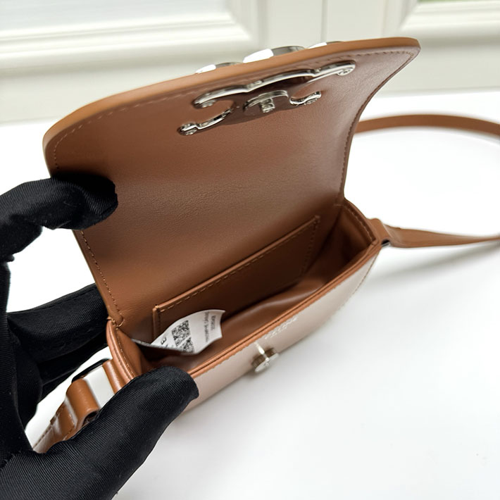 セリーヌ バッグ 人気 ランキング CELINE MINI CROSSBODY BAG ミニ クロスボディバッグ タン 10N673DPV.04LU セリーヌ ミニ バッグ レディース - 画像 (2)