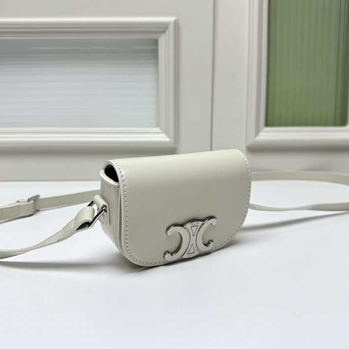 セリーヌ バッグ 人気 ランキング CELINE MINI CROSSBODY BAG ミニ クロスボディバッグ ホワイト 10N673DPV.01BC セリーヌ ミニバッグ アウトレット - 画像 (9)