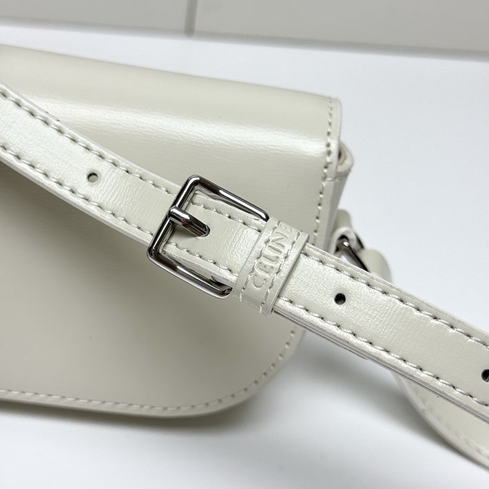 セリーヌ バッグ 人気 ランキング CELINE MINI CROSSBODY BAG ミニ クロスボディバッグ ホワイト 10N673DPV.01BC セリーヌ ミニバッグ アウトレット - 画像 (6)
