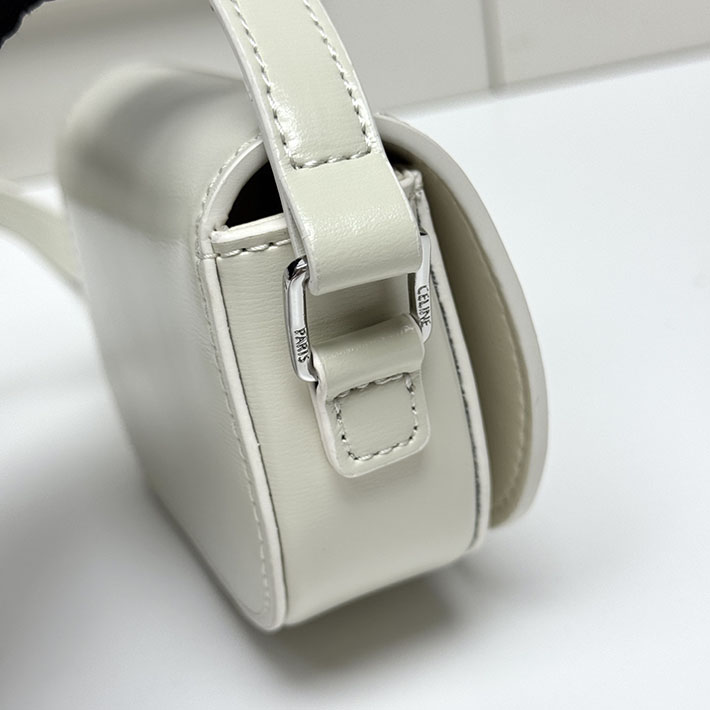 セリーヌ バッグ 人気 ランキング CELINE MINI CROSSBODY BAG ミニ クロスボディバッグ ホワイト 10N673DPV.01BC セリーヌ ミニバッグ アウトレット - 画像 (3)