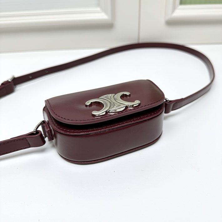 セリーヌ バッグ 人気 ランキング CELINE MINI CROSSBODY BAG ミニ クロスボディバッグ チェスナット 10N673DPV.18CH セリーヌ ショルダーバッグ アウトレット - 画像 (8)