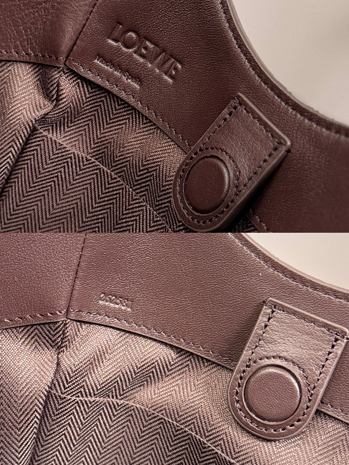 最高級ロエベスーパーコピー LOEWE 2026春夏レディース ハンモック フリップ バッグ ダークバーガンディ A538HHBX07 7240 ロエベ バッグ レディース - 画像 (2)