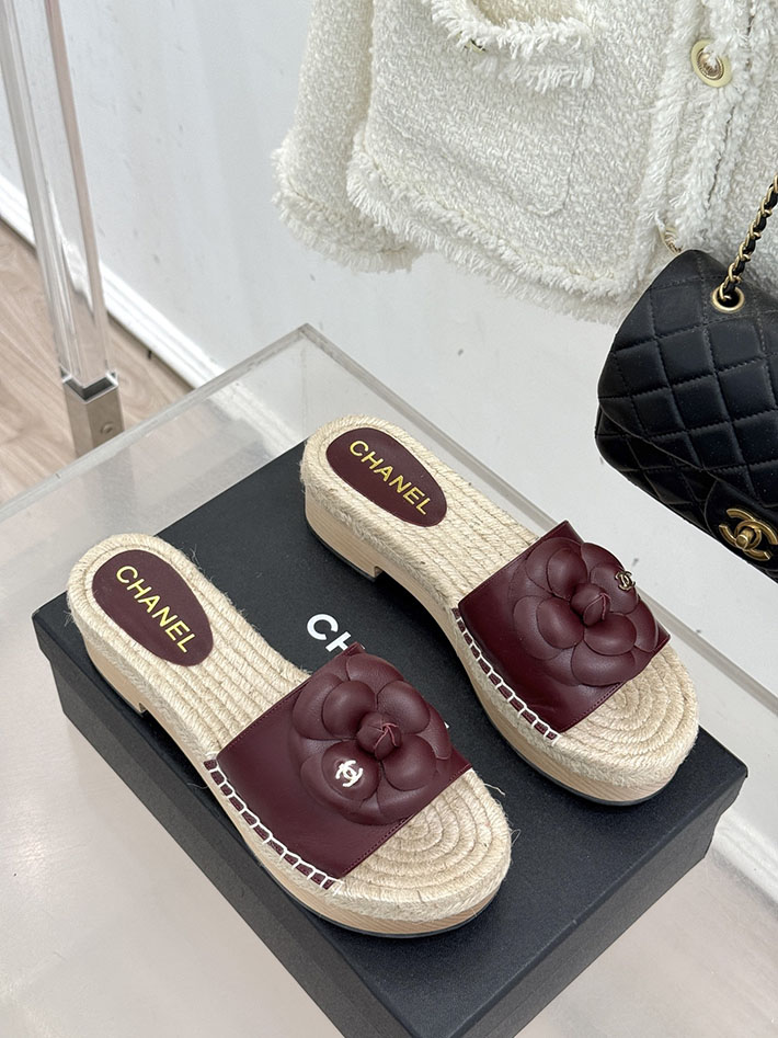 最高級シャネルスーパーコピー CHANEL マトラッセ ジュート サボサンダル ミュール サンダル ワインレッド 2630953 レディース シャネル サンダル - 画像 (8)