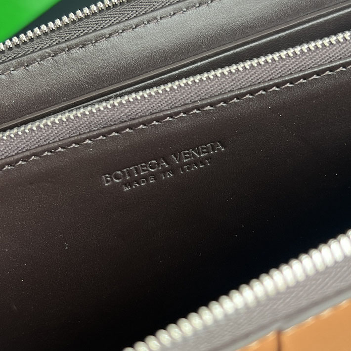 最高級ボッテガコピー Bottega Veneta カセット ジップアラウンドウォレット フォンデンテ/キャラメル 2631956 ボッテガ ヴェネタ 財布 メンズ - 画像 (2)