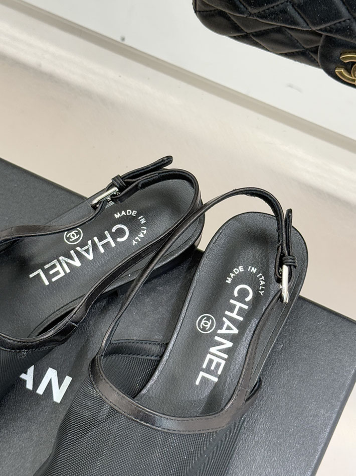 最高級シャネルスーパーコピー CHANEL バレエシューズ メリージェーン ココマーク リボン メッシュ ブラック 2630970 シャネル サンダル 安い - 画像 (3)