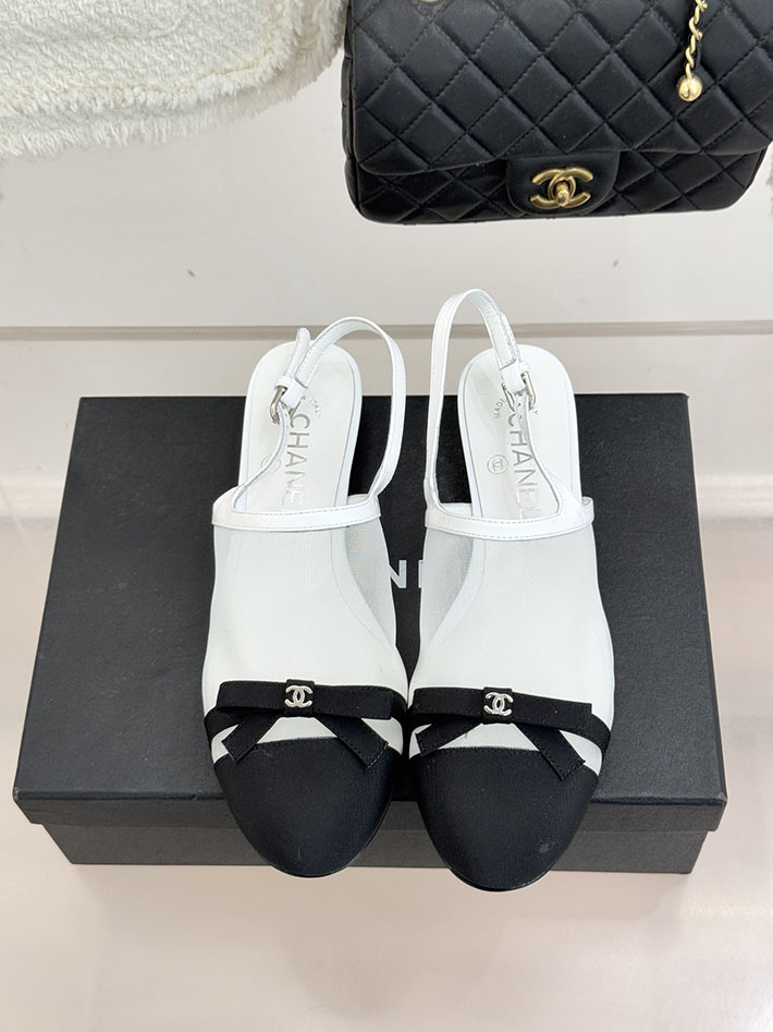 最高級シャネルスーパーコピー CHANEL バレエシューズ メリージェーン ココマーク リボン メッシュ ホワイト 2630971 シャネル サンダル 白 - 画像 (7)