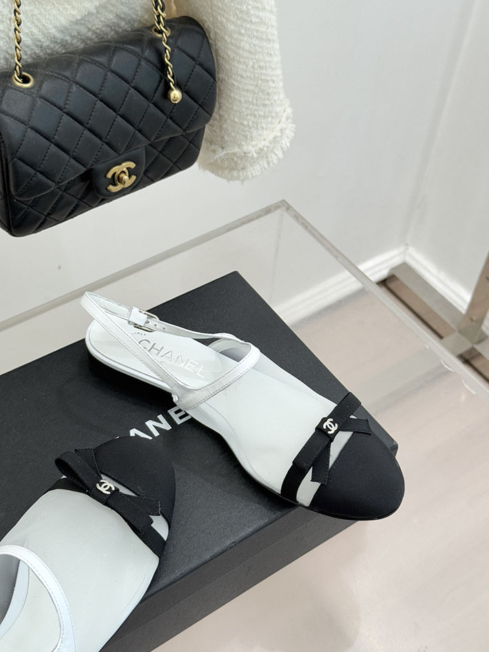最高級シャネルスーパーコピー CHANEL バレエシューズ メリージェーン ココマーク リボン メッシュ ホワイト 2630971 シャネル サンダル 白 - 画像 (6)