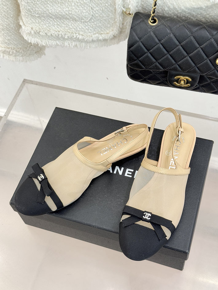最高級シャネルスーパーコピー CHANEL バレエシューズ メリージェーン ココマーク リボン メッシュ ブラック 2630972 レディース シャネル サンダル - 画像 (9)