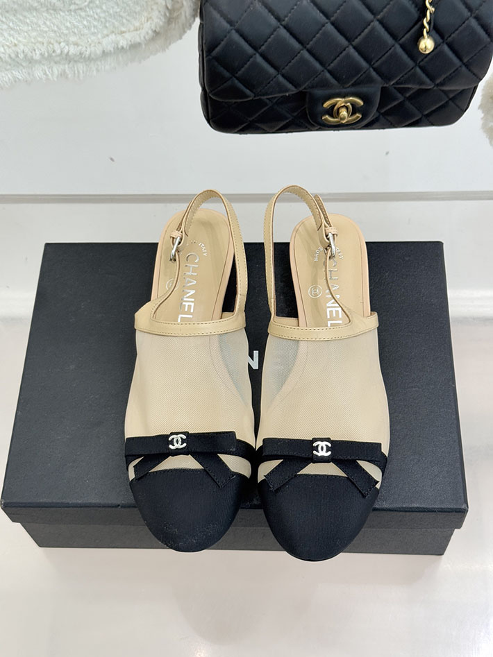 最高級シャネルスーパーコピー CHANEL バレエシューズ メリージェーン ココマーク リボン メッシュ ブラック 2630972 レディース シャネル サンダル - 画像 (7)