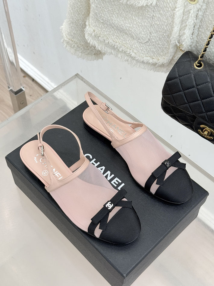 最高級シャネルスーパーコピー CHANEL バレエシューズ メリージェーン ココマーク リボン メッシュ ピンク 2630973 シャネル サンダル 定価 - 画像 (8)