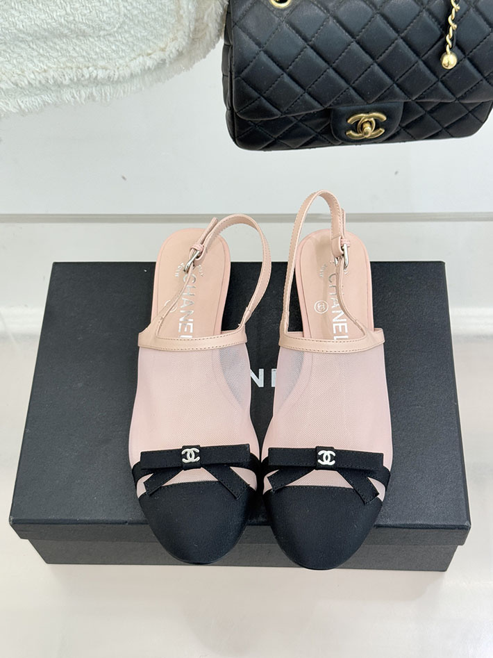 最高級シャネルスーパーコピー CHANEL バレエシューズ メリージェーン ココマーク リボン メッシュ ピンク 2630973 シャネル サンダル 定価 - 画像 (7)