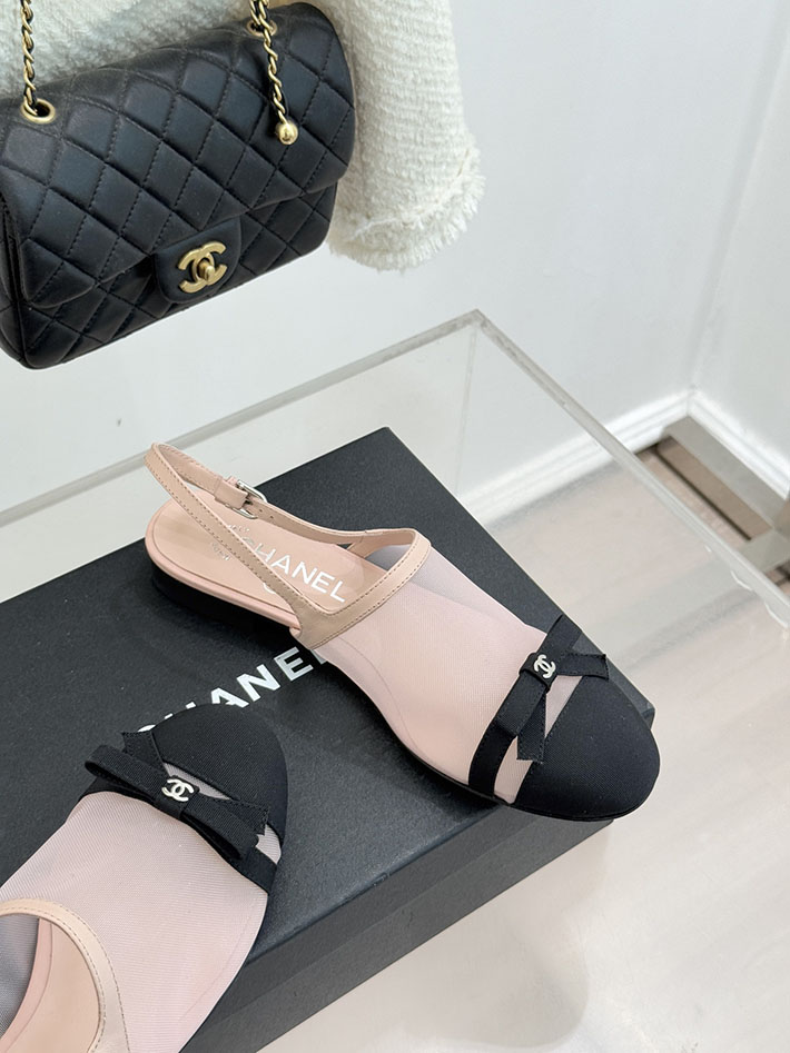 最高級シャネルスーパーコピー CHANEL バレエシューズ メリージェーン ココマーク リボン メッシュ ピンク 2630973 シャネル サンダル 定価 - 画像 (6)