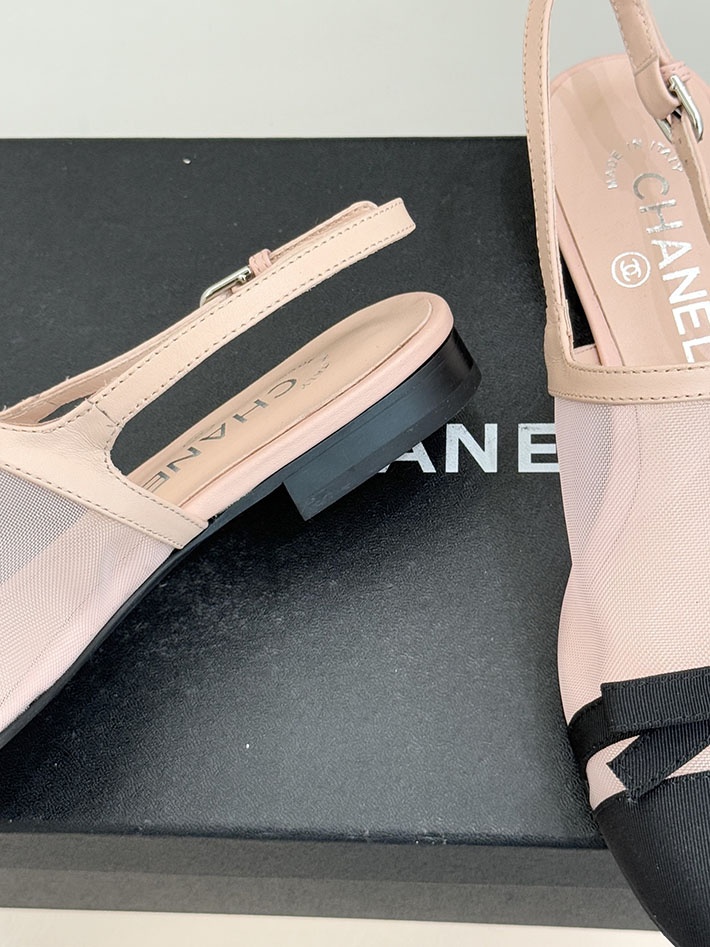 最高級シャネルスーパーコピー CHANEL バレエシューズ メリージェーン ココマーク リボン メッシュ ピンク 2630973 シャネル サンダル 定価 - 画像 (5)